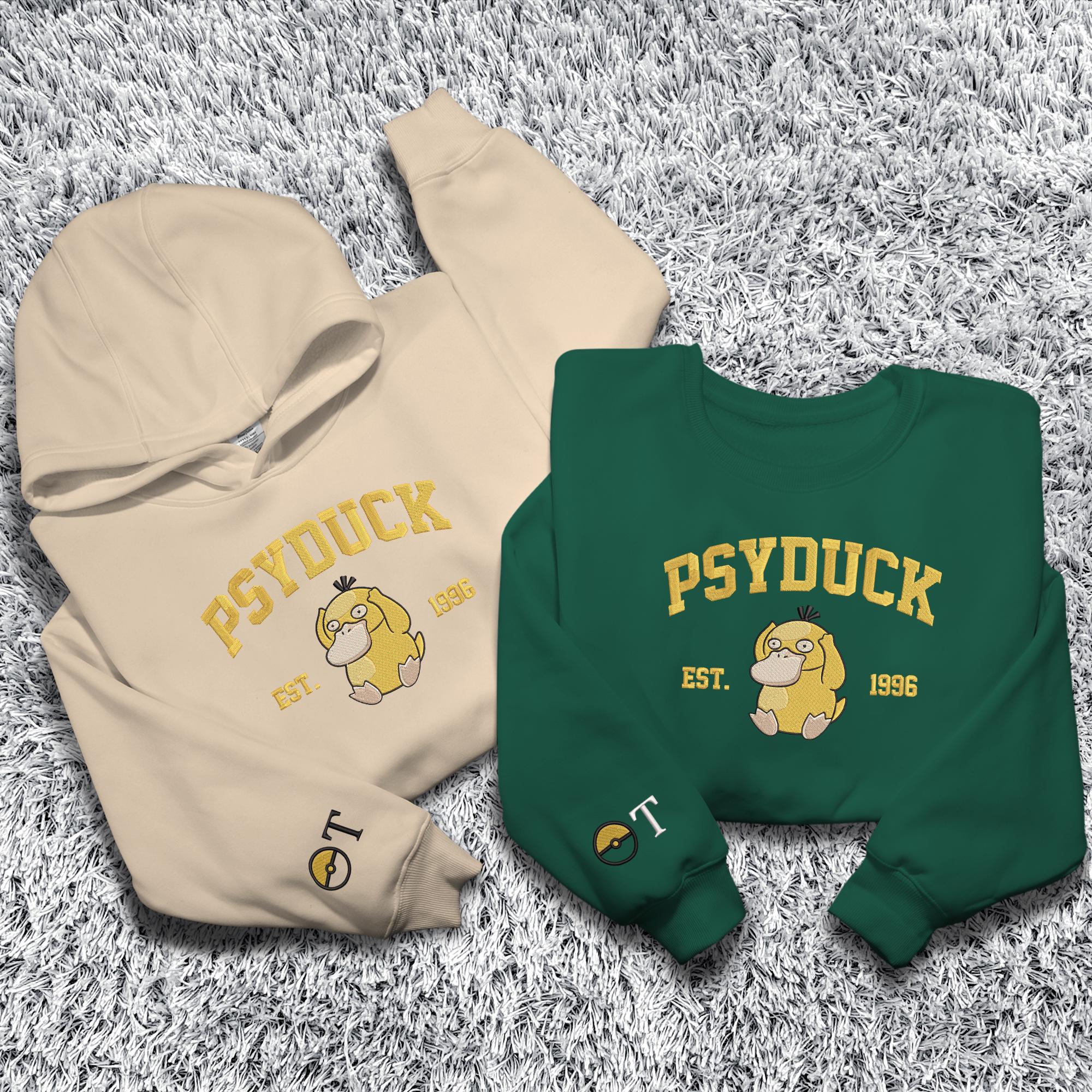 Personalized Psyduck Embroidered Sweatshirt Custom Psyduck Hoodie Crewneck Sweatshirt Custom Name Shirt Cute Psyduck Shirt Gifts Personalized Psyduck Embroidered Sweatshirt Custom Psyduck Hoodie Crewneck Sweatshirt Custom Name Shirt Cute Psyduck Shirt Gifts
